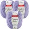 Multipack of 3 - Premier Yarns Cotton Fair Solid Yarn-Lavender